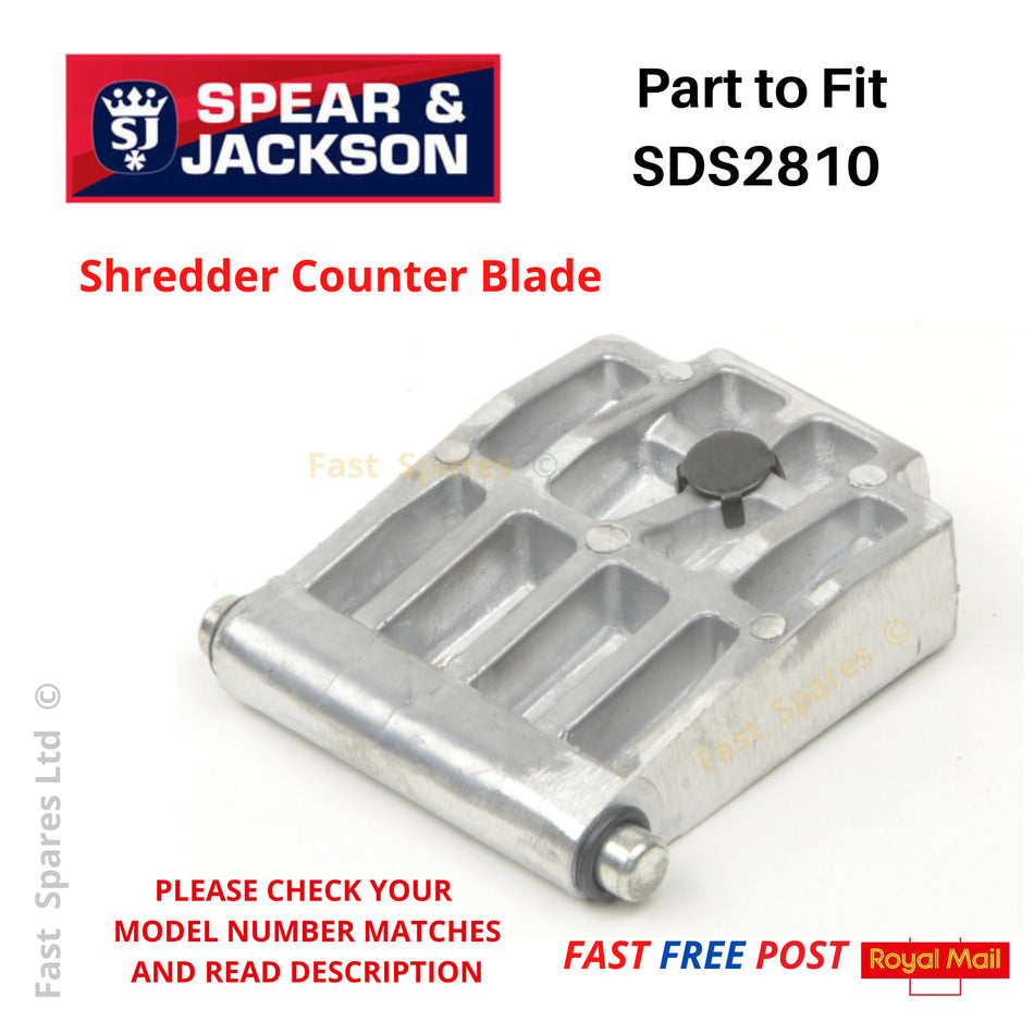 Spear & Jackson SDS2810 2800w Quiet Shredder  SHREDDER COUNTER PLATE  FAST POST