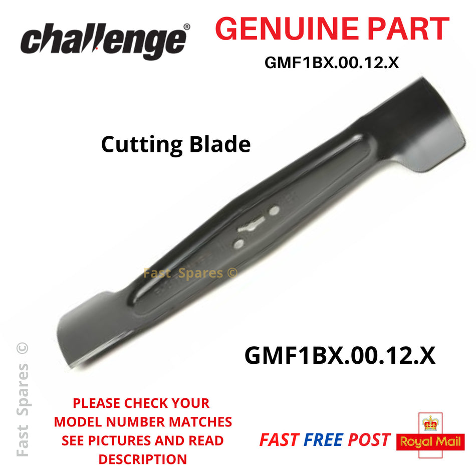 CHALLENGE CLMF2432M 32cm Lawnmower GENUINE Metal Blade  FAST POST