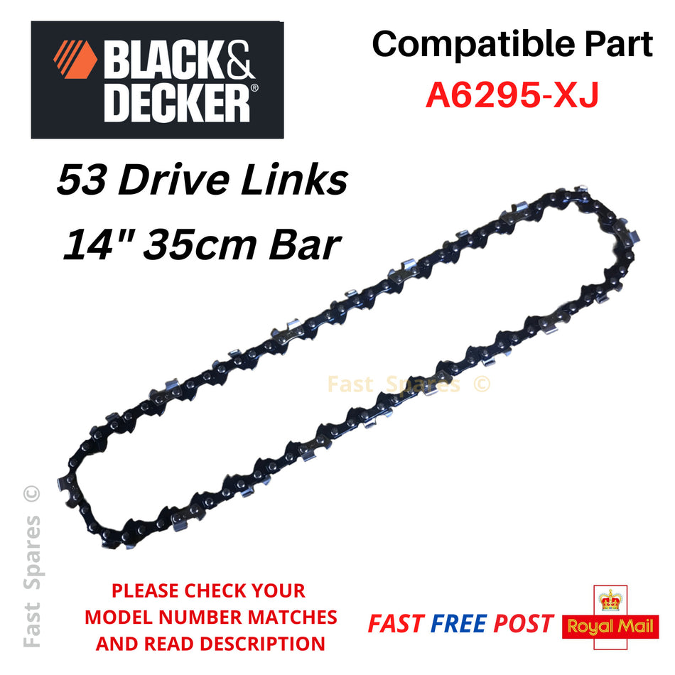Black + Decker GK 2235 GK2235T Chainsaw Chain 35cm 14" 53 Drive Links FAST POST